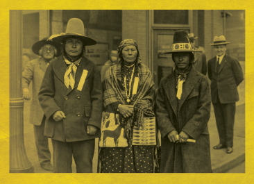 Chief Yallup and family in Spokane, 1925